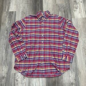Men’s Ralph Lauren Colorful plaid Button Up Shirt Size XL